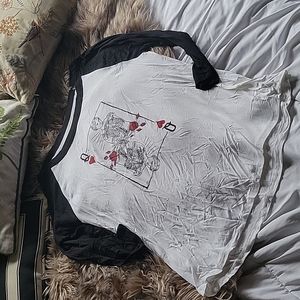 Queen of hearts raglan